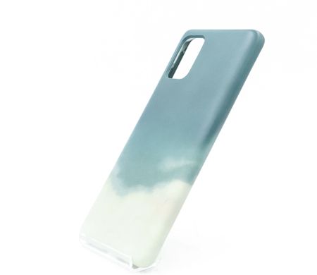 Силіконовий чохол WAVE Watercolor для Samsung A71 dark green/grey (TPU)