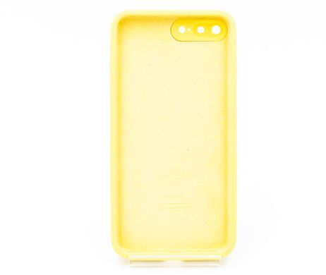 Силіконовий чохол Full Cover Square для iPhone 7+/8+ canary yellow Camera Protective