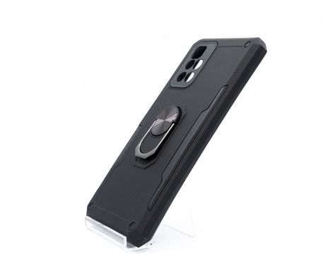 Чохол Serge Ring for Magnet для Xiaomi Redmi 10 black протиударний