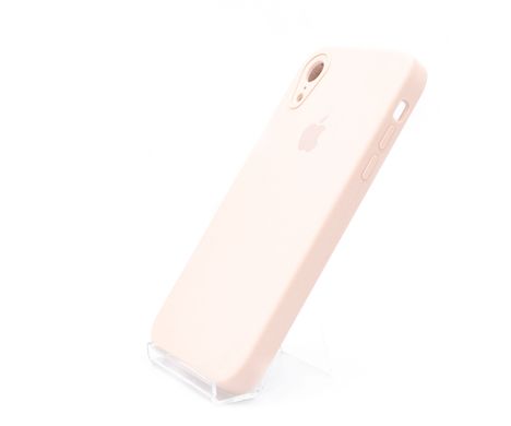 Силіконовий чохол Full Cover Square для iPhone XR pink sand Camera Protective