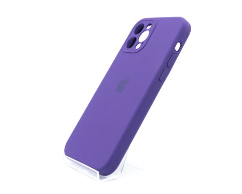 Силіконовий чохол Full Cover для iPhone 12 Pro new purple Full Camera