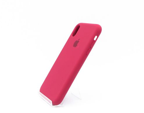 Силіконовий чохол Full Cover для iPhone XR rose red (wine) (34)