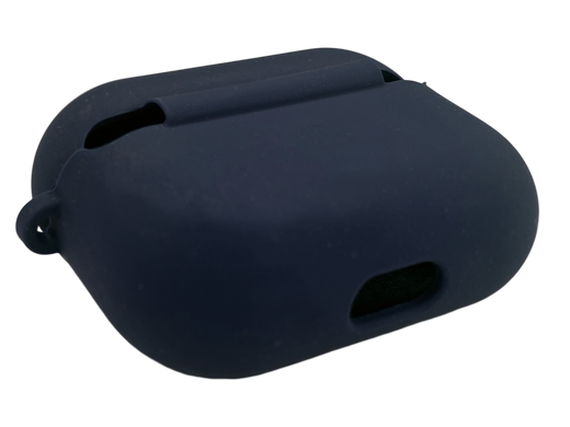 Чохол for AirPods Pro силіконовий microfiber midnight blue