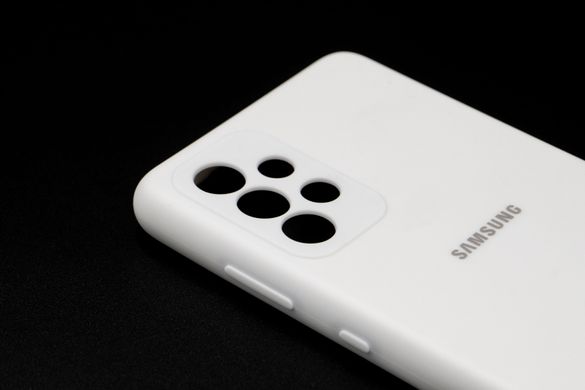 Силіконовий чохол Full Cover для Samsung A52 white Full Camera