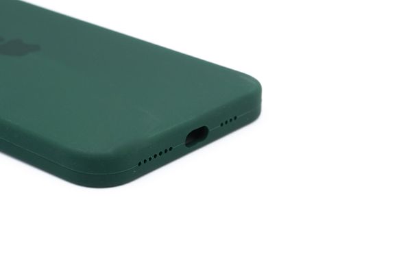 Силіконовий чохол Full Cover для iPhone 11 Pro Max dark green Full Camera