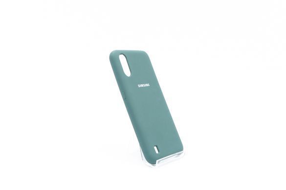 Силіконовий чохол Silicone Cover для Samsung A01 pine green