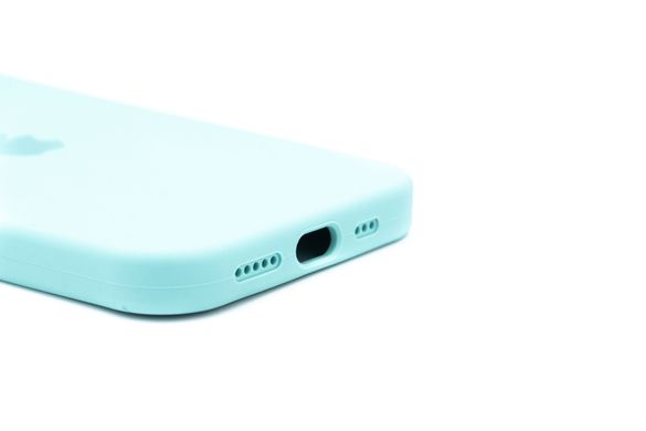 Силіконовий чохол Full Cover для iPhone 15 azure (marine green)