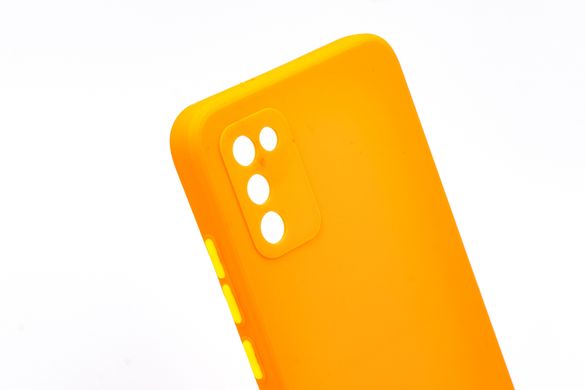 TPU чохол Square Full Camera для Samsung A02S orange/yellow