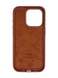 Чехол Leather with Magsafe для iPhone 15 Pro umber