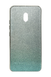 Чохол TPU+Glass для Xiaomi Redmi 8A Swarovski blue