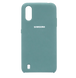 Силіконовий чохол Silicone Cover для Samsung A01 pine green