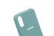 Силіконовий чохол Silicone Cover для Samsung A01 pine green