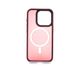 Чохол TPU+PC Metal Buttons with MagSafe Colorful для iPhone 15 Pro bordo