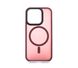 Чохол TPU+PC Metal Buttons with MagSafe Colorful для iPhone 15 Pro bordo