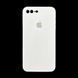 Силіконовий чохол Full Cover Square для iPhone 7+/8+ white Full Camera