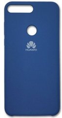 Силиконовый чехол Silicone Cover для Huawei Y7 Prime 2018 blue