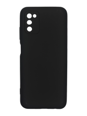 Силіконовий чохол Full Cover для Samsung A03S black Full Camera без logo