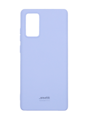 Силіконовий чохол SMTT для Samsung Note 20 purple з мікрофіброю