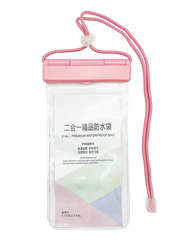Чехол водонепроницаемый WATERPROOF bag 2in1 pink