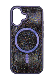 Чохол Diamond Magsafe для iPhone 16 dark violet