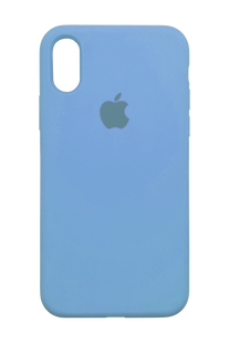 Силиконовый чехол Full Cover для iPhone X/XS sea blue