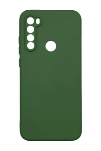 Силиконовый чехол SMTT для Xiaomi Redmi Note 8T dark green Full Camera с микрофиброй