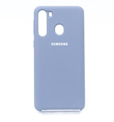 Силиконовый чехол Full Cover для Samsung A21 lavender grey