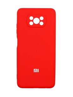 Силіконовий чохол Full Cover для Xiaomi Poco X3 NFC/Poco X3 Pro red Full Camera