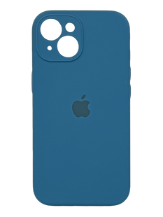 Силіконовий чохол Full Cover для iPhone 15 blue cobalt Full camera