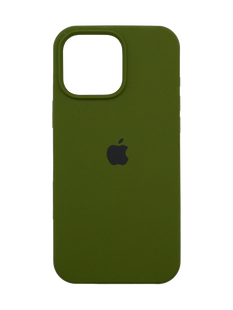 Силиконовый чехол Full Cover для iPhone 16 Pro Max dark olive (army green)