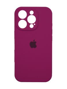 Силиконовый чехол Full Cover для iPhone 16 Pro Max marsala Full Camera