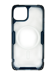TPU+PC чехол Nillkin Nature Pro Magnetic для iPhone 13/14 blue/clear