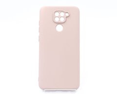 Силіконовий чохол Full Cover для Xiaomi Redmi Note 9/Redmi 10X pink sand Full Camera без logo