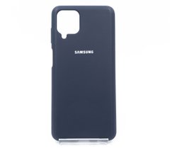 Силіконовий чохол Full Cover для Samsung A12/M12 midnight blue