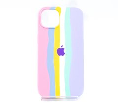 Силіконовый чохол Full Cover для iPhone 13 Rainbow №3