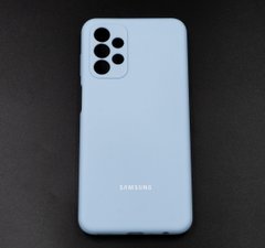 Силіконовий чохол Full Cover для Samsung A23 lilac blue full camera