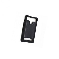 Универсальный чехол силикон-кожа для моб.телефона 5,5" black