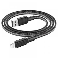 USB кабель Hoco X69 Jaeger USB to Lightning 1m black/white