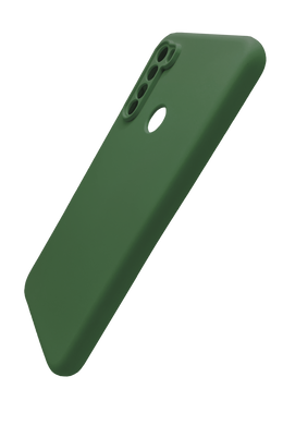 Силиконовый чехол SMTT для Xiaomi Redmi Note 8T dark green Full Camera с микрофиброй