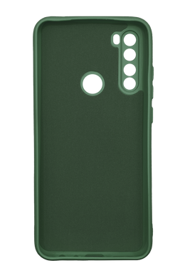 Силиконовый чехол SMTT для Xiaomi Redmi Note 8T dark green Full Camera с микрофиброй
