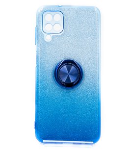 Силиконовый чехол SP Shine для Samsung A12/M12 blue ring for magnet