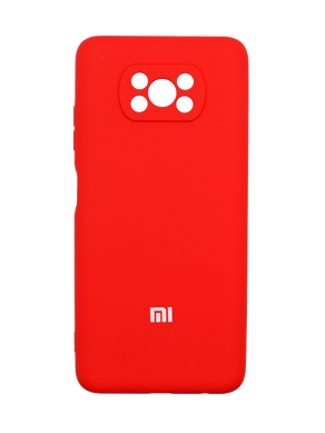 Силіконовий чохол Full Cover для Xiaomi Poco X3 NFC/Poco X3 Pro red Full Camera