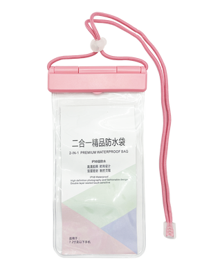 Чохол водонепроникний WATERPROOF bag 2in1 pink