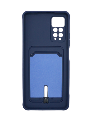 Силіконовий чохол Colorful Pocket Card для Xiaomi Redmi Note 11 Pro 4G/5G dark blue Full Camera