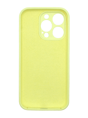 Силиконовый чехол Full Cover для iPhone 14 Pro Max mellow yellow Full Camera