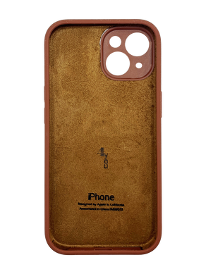 Силіконовий чохол Full Cover для iPhone 15 milk chocolate Full Camera