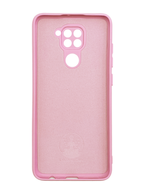 Силіконовий чохол Full Cover для Xiaomi Redmi Note 9/Redmi 10X pink Full Camera без logo