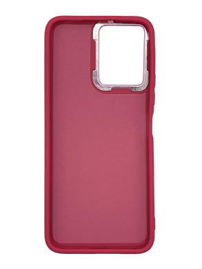 Силіконовий чохол Metal Frame для Xiaomi Redmi 12 maroon (AA)