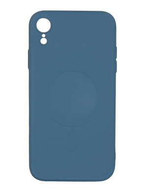 Силіконовий чохол Monro MagSafe для iPhone XR blue Full Camera #8