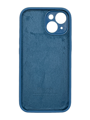 Силіконовий чохол Full Cover для iPhone 15 blue cobalt Full Camera